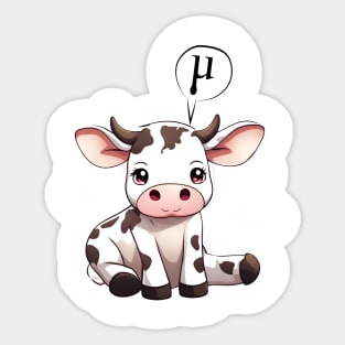 Mu cow Sticker